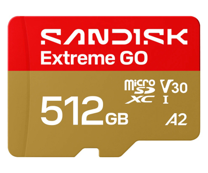 Karta pamięci Sandisk 512GB microSDXC Extreme Go UHS-I 240/160 MB/s